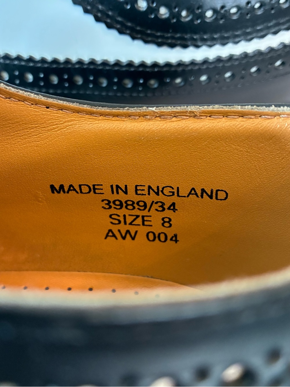 Dr. Martens 3989 Bex Smooth Leather Brogue Shoes, Black & White, Made in England - Picture 13 of 16